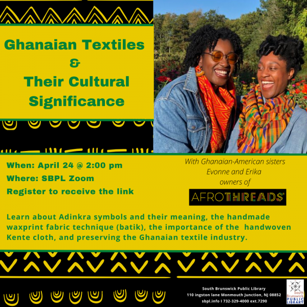 Image for event: Ghanaian textiles &amp; their cultural significance (virtual)